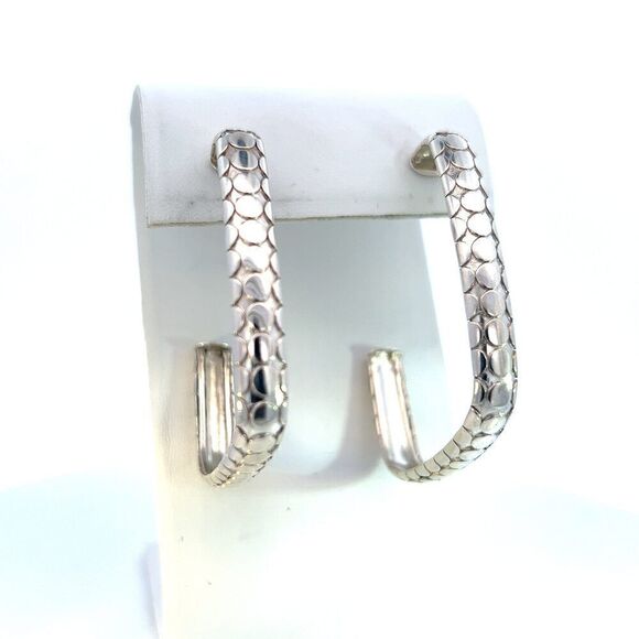 John Hardy Estate Dot Earrings Sterling Silver JH86 - Picture 3 of 7